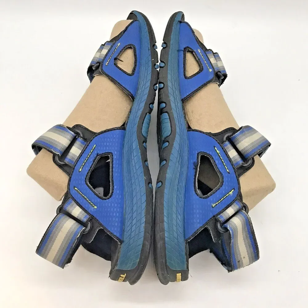 Merrell Hydro Blaze Hook & Loop Sandals Boy's 5M Women's 5.5 Blue Water Shoes